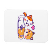 Kat en Shiba Inu Magneet (Horizontaal)