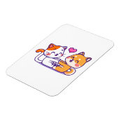 Kat en Shiba Inu Magneet (Linkerzijde)