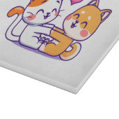 Kat en Shiba Inu Snijplank (Hoek)