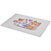 Kat en Shiba Inu Snijplank (Hoek)