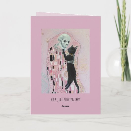 Kat en skelet  kaart (Achterkant)