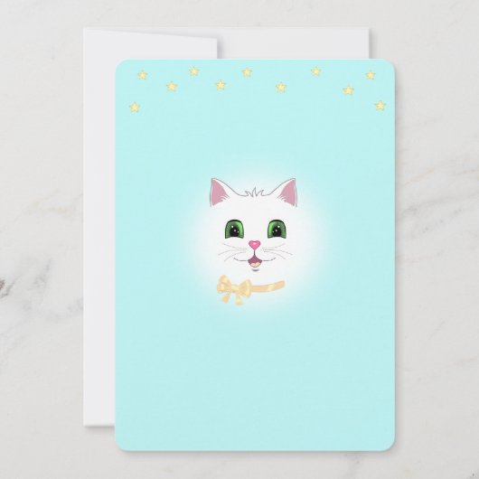 Kat en sterren op uitnodiging van Light Blue Boy B (Achterkant)