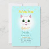 Kat en sterren op uitnodiging van Light Blue Boy B (Voorkant)