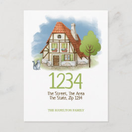 Kat en structuur van het kattenhuis We hebben naar Aankondigingskaart