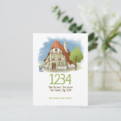 Kat en structuur van het kattenhuis We hebben naar Aankondigingskaart (Staand voorkant)