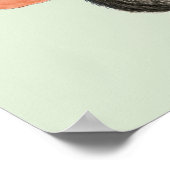 Kat en Succulente Cactus, waanzinnig maar mooi Poster (Hoek)