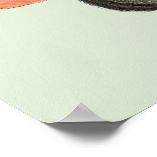 Kat en Succulente Cactus, waanzinnig maar mooi Poster (Hoek)