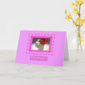 Kat en thea Rozen Hey Meisje! Birthday Kaart (Gele Bloem)