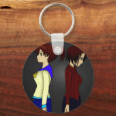 Kat- en Tyra-ontwerptoetsen Sleutelhanger (Voorkant)