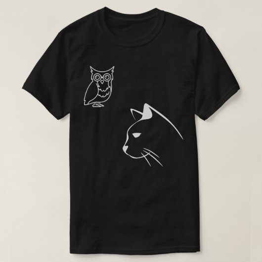 Kat en Uil 1 T-shirt (Design voorkant)