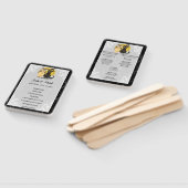 Kat en Uil Halloween Trouwprogramma Handwaaier (Niet-gemonteerd)