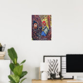 Kat en Uil, Louis Wain Poster (Thuiskantoor)