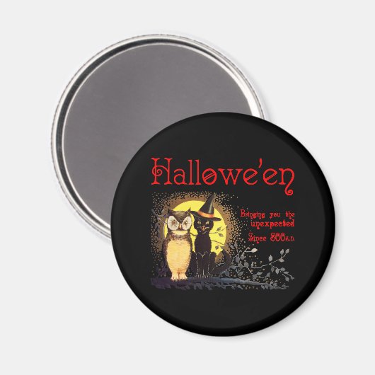 Kat en Uil Magnet (Voorkant / Achterkant)