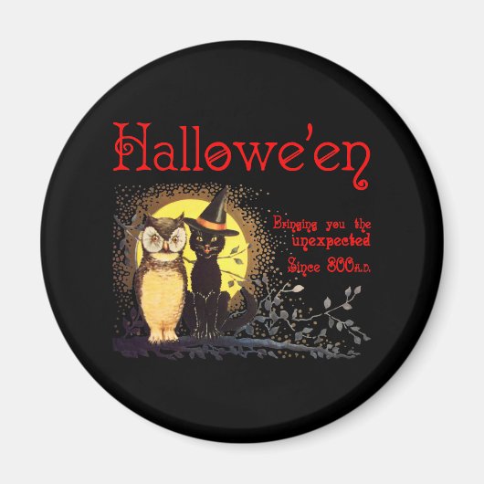 Kat en Uil Magnet (Voorkant)