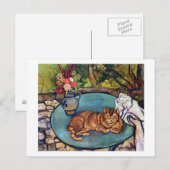 Kat en ventilator, Suzanne Valadon Briefkaart (Voorkant / Achterkant)