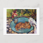 Kat en ventilator, Suzanne Valadon Briefkaart (Voorkant)