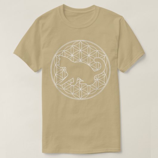 Kat en ventilator van de sacharose van het leven t-shirt (Design voorkant)