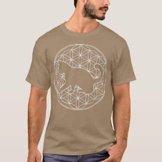 Kat en ventilator van de sacharose van het leven t-shirt