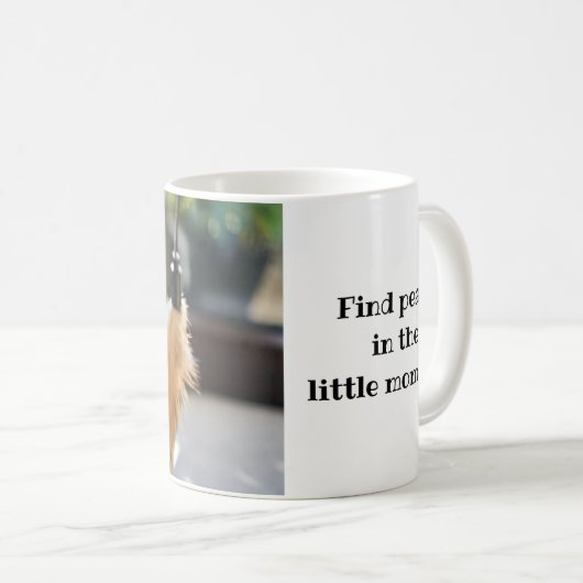 Kat en veren Mok (Voorkant rechts)