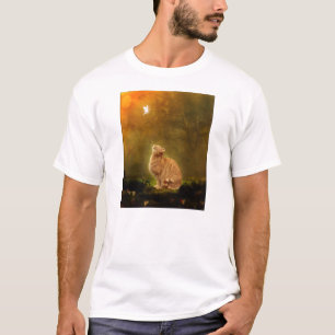 Kat en vet t-shirt