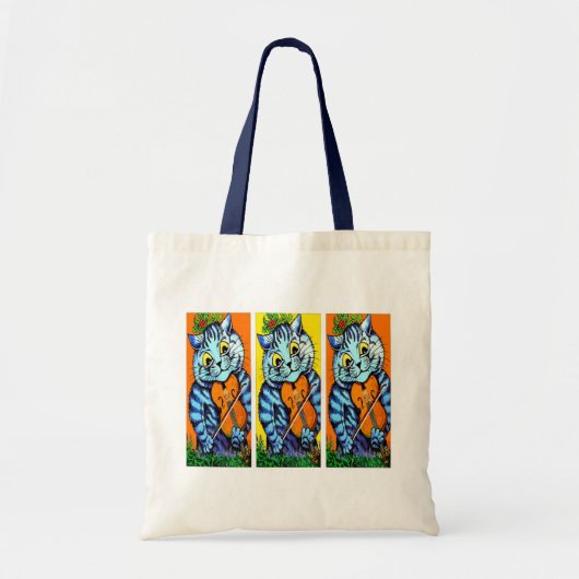 Kat(en) Viool spelen door Louis Wain Tote Bag (Voorkant)