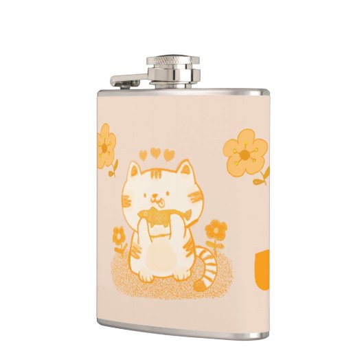 Kat en vis heupfles (Links)