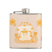 Kat en vis heupfles (Voorkant)