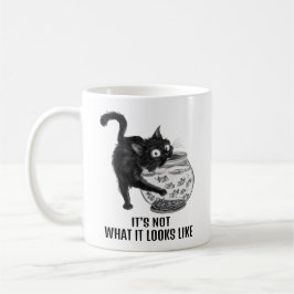 Kat en vis koffiemok