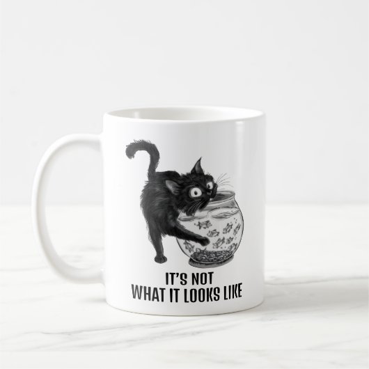 Kat en vis koffiemok (Links)