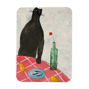 Kat en vis magneet