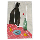 Kat en vis medium cadeauzakje (Achterkant)