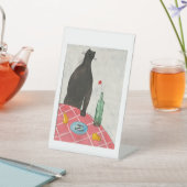 Kat en vis reclamebord met voetstuk (Insitu)