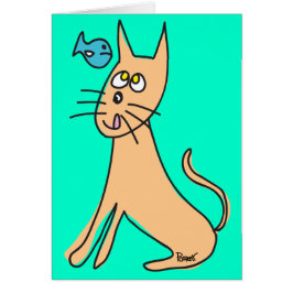 Kat- en visblanco kaart