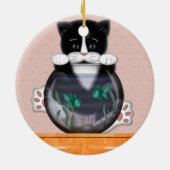 Kat- en visbowlversiering keramisch ornament (Achterkant)