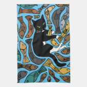 Kat- en viskeukentheek ongewoon theedoek (Verticaal)