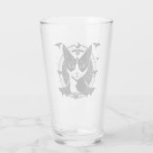Kat en vleermuizen I Glas (Achterkant)