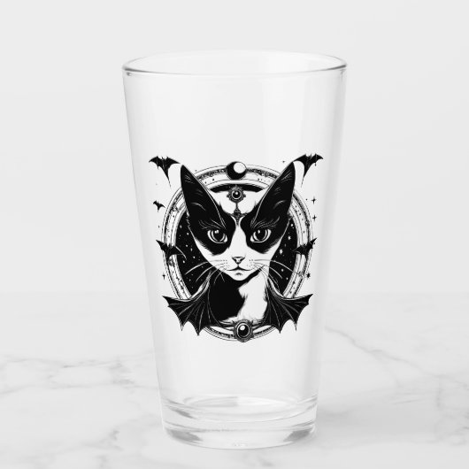 Kat en vleermuizen I Glas (Voorkant)
