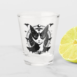 Kat en vleermuizen I Shot Glas