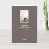 Kat en vlinder Chinees schilderij Kaart (Achterkant)