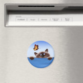 Kat en vlinder magneet (Insitu (Vaatwasser))