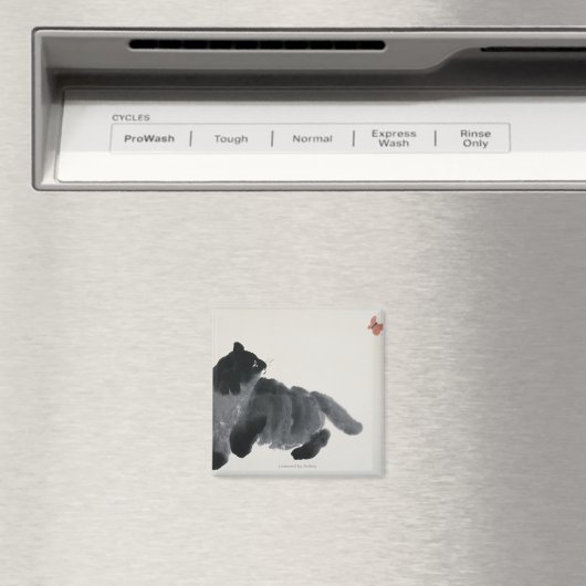 Kat en vlinder magneet (Insitu (Vaatwasser))