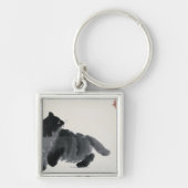 Kat en vlinder sleutelhanger (Voorkant)