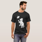 Kat en Vlinder T-shirt (Voorkant volledig)