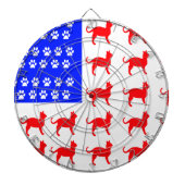 Kat- en voetmarkering dartbord (Voorkant)