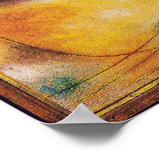 Kat en vogel - Abstract Poster afdrukken (Hoek)