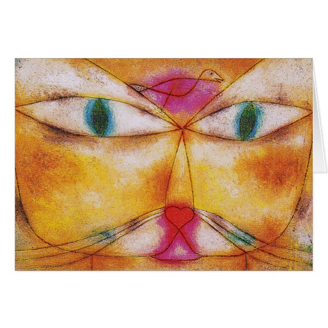 Kat en vogel - Abstracte kunst - Paul Klee (Voorkant Horizontaal)