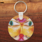 Kat en vogel - Abstracte kunst - Paul Klee Sleutelhanger (Voorkant)