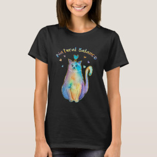 Kat en Vogel, Vreedzame Roofdier Prooi, Yoga Natuu T-shirt