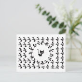 Kat- en vogelcirculatie briefkaart (Staand voorkant)