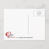 Kat en vogelhuis Mobiel huis Aankondigingskaart (Achterkant)